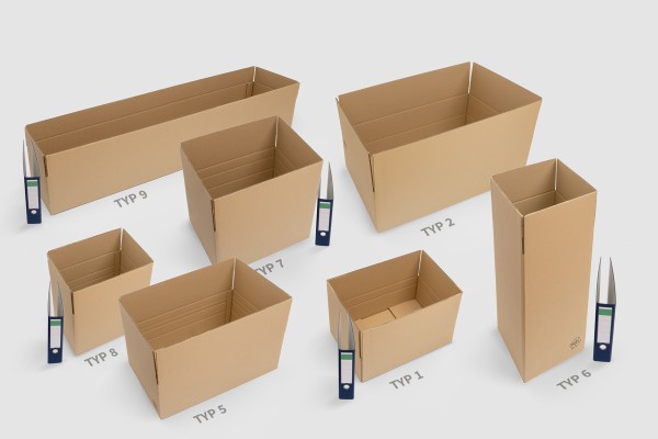 Folding carton brown 2-flute