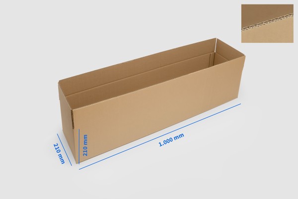 Folding carton brown 2-flute