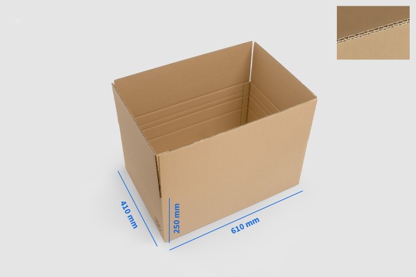Folding carton brown 2-flute