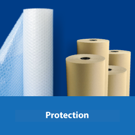 Packaging means to protect and cushion your products for storage and transport