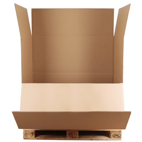 Pallet cartons 2-wall BC corrugated brown