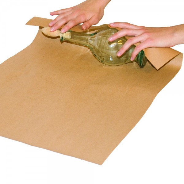 Brown wrapping paper on a roll