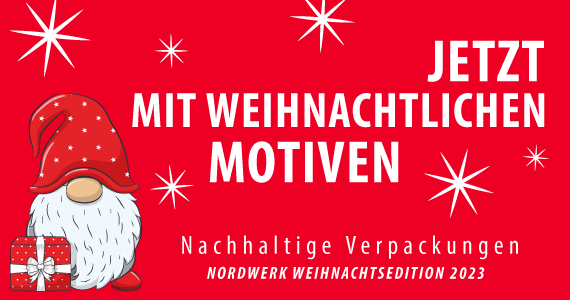 Verpackungen für die Weihnachtszeit. Nachhaltig und festlich bedruckt.