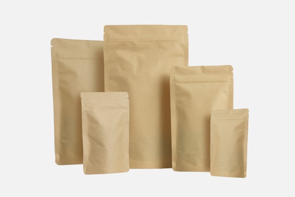 Aluminiumfreie Standbodenbeutel aus Kraftpapier