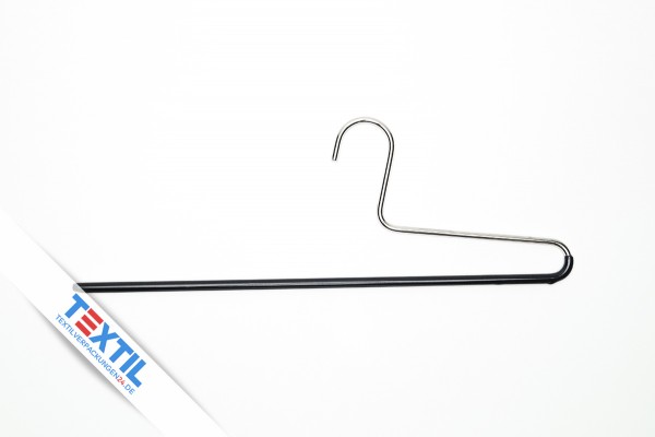 Trouser hanger rubberized