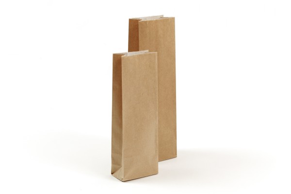 Blockbodenbeutel aus Kraftpapier ohne Sichtfenster in unserem Shop günstig kaufen. Sofort lieferbar