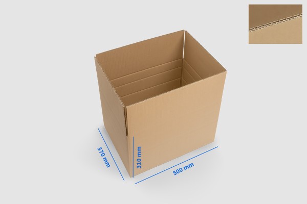 Folding carton brown 2-flute
