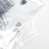 Transparente Polybags mit aufgedrucktem Warnhinweis und Selbstklebeverschluss