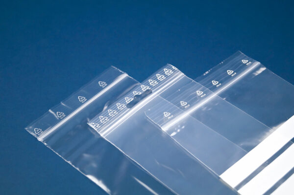 Druckverschlussbeutel aus extra starker 90 my LDPE-Folie
