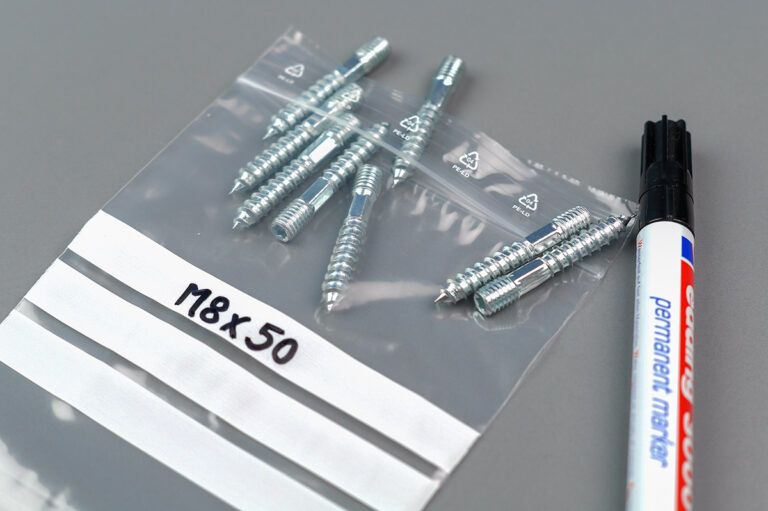 Druckverschlussbeutel aus extra starker 90 my LDPE-Folie Druckverschlussbeutel aus extra starker 90 my LDPE-Folie