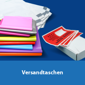 Mailing bags: coloured mailing bags made of film and packing list windows