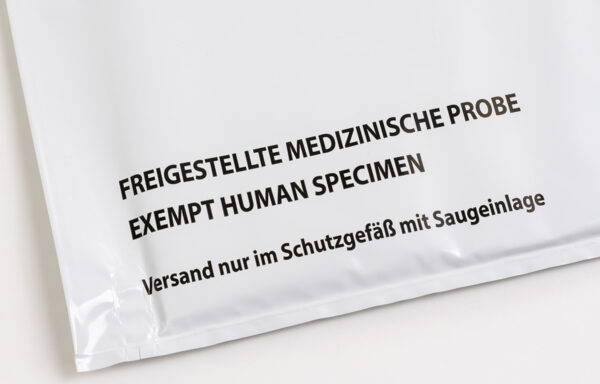 Security mailing bags for exempt medical specimens