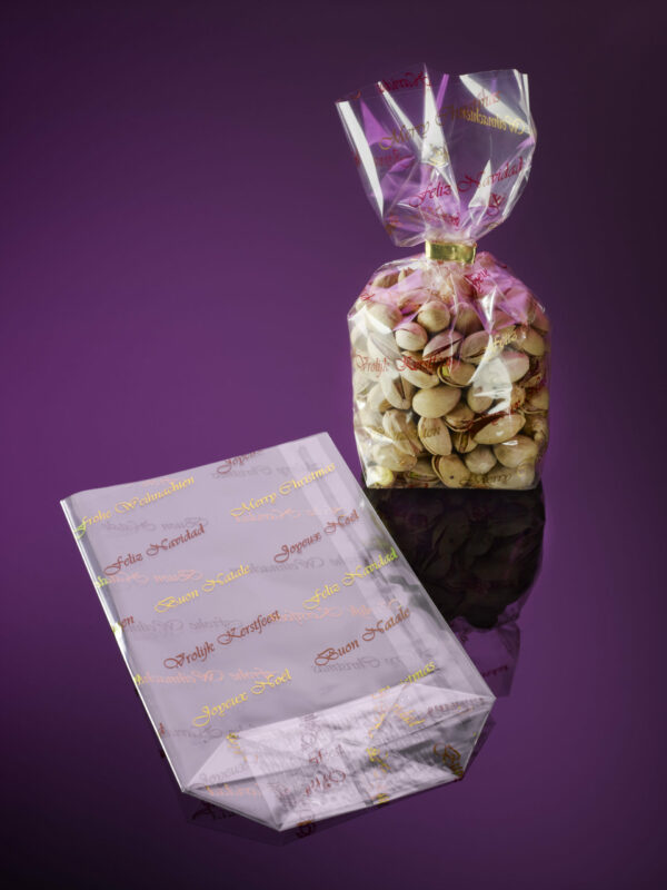 OPP Kreuzbodenbeutel mit Motiv "Merry Christmas"