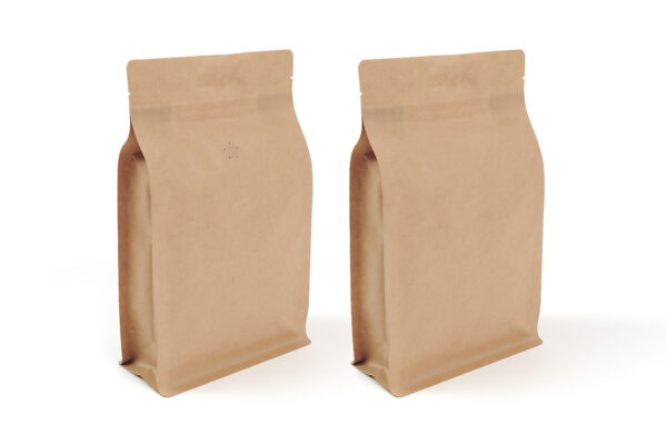 Flachbodenbeutel aus Kraftpapier mit oder ohne Ventil
