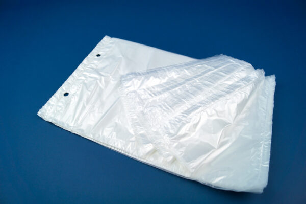 HDPE Flachbeutel Abrissblock mit Hängelochung