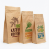 Jumbo Flachbodenbeutel aus Kraftpapier mit Ihrem Logo