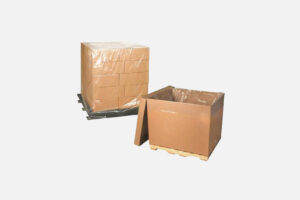 LDPE transparent pallet covers and side-gusseted bags