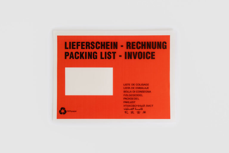 Selbstklebende Lieferscheintaschen aus Papier Selbstklebende Lieferscheintaschen aus Papier