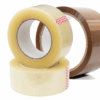 Paper or plastic packing tape on a roll