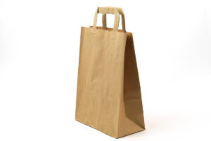 Tragetaschen aus Kraftpapier mit innenliegendem Flachhenkel