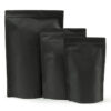 Aluminiumfreie Standbodenbeutel in schwarz mit Aromaventil