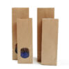 Kraftpapier Blockbodenbeutel mit oder ohne Sichtfenster