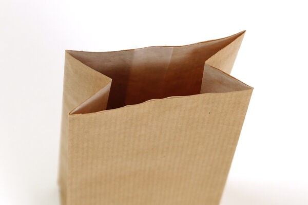 Kraftpapier Blockbodenbeutel mit oder ohne Sichtfenster