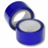 Coloured PP packing tape with low-noise unwinding on a roll