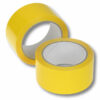 Coloured PP packing tape with low-noise unwinding on a roll