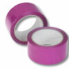Coloured PP packing tape with low-noise unwinding on a roll