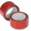 Coloured PP packing tape with low-noise unwinding on a roll