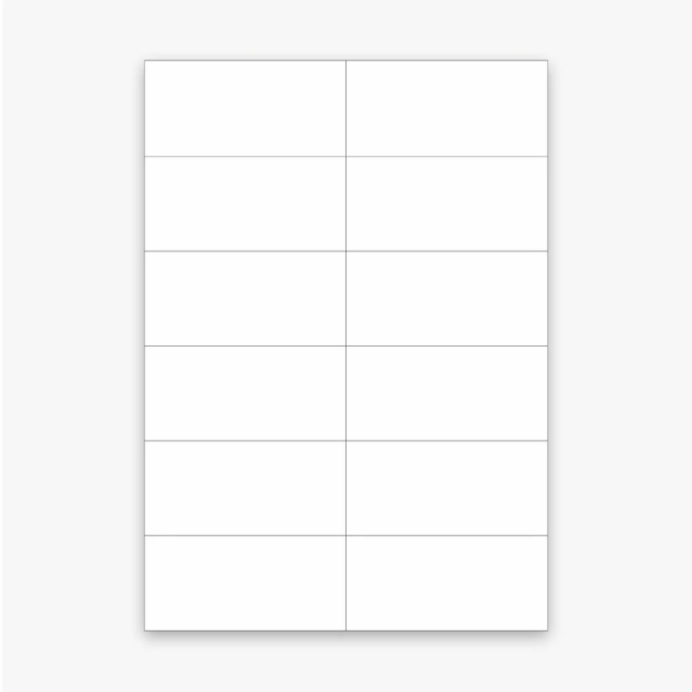 Selbstklebende Papier-Haftetiketten auf DIN A4 Bögen, weiß Selbstklebende Papier-Haftetiketten auf DIN A4 Bögen, weiß
