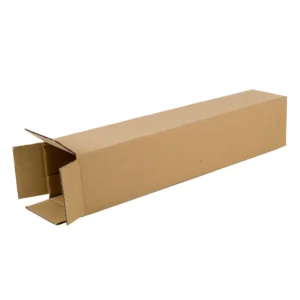 Cardboard box 100 x 100 x 500 mm, single-wall, brown, printed