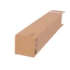 Faltkarton 105 x 105 x 610 mm, 1 wellig, braun, bedruckt