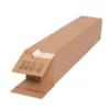 Faltkarton 105 x 105 x 610 mm, 1 wellig, braun, bedruckt