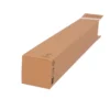 Faltkarton 105 x 105 x 700 mm, 1 wellig, braun, bedruckt