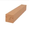 Faltkarton 105 x 105 x 700 mm, 1 wellig, braun, bedruckt