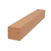 Faltkarton 105 x 105 x 860 mm, 1 wellig, braun, bedruckt