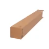 Faltkarton 105 x 105 x 860 mm, 1 wellig, braun, bedruckt