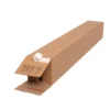 Faltkarton 105 x 105 x 860 mm, 1 wellig, braun, bedruckt