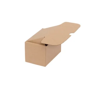 Faltkarton 130 x 85 x 85 mm, 1 wellig, braun, bedruckt