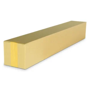 Faltkarton 150 x 150 x 1150 mm, 1 wellig, braun, bedruckt