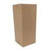 Faltkarton 150 x 150 x 350 mm, 1 wellig, braun, bedruckt