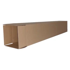 Cardboard box 150 x 150 x 850 mm, single-wall, brown, printed