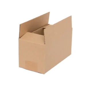 Cardboard box 200 x 100 x 100 mm, single-wall, brown, printed