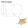Faltkarton 240 x 160 x 74 mm, 1 wellig, braun, bedruckt