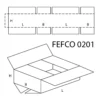 Faltkarton 300 x 200 x 160 mm, 1 wellig, braun
