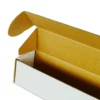 Faltkarton 610 x 50 x 50 mm, 1 wellig, weiß/braun