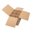 Flaschenkarton mit Gefache 325 x 230 x 260 mm, 2 wellig, braun
