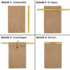 1,000 closure strips for bottom gusset bags in white or gold